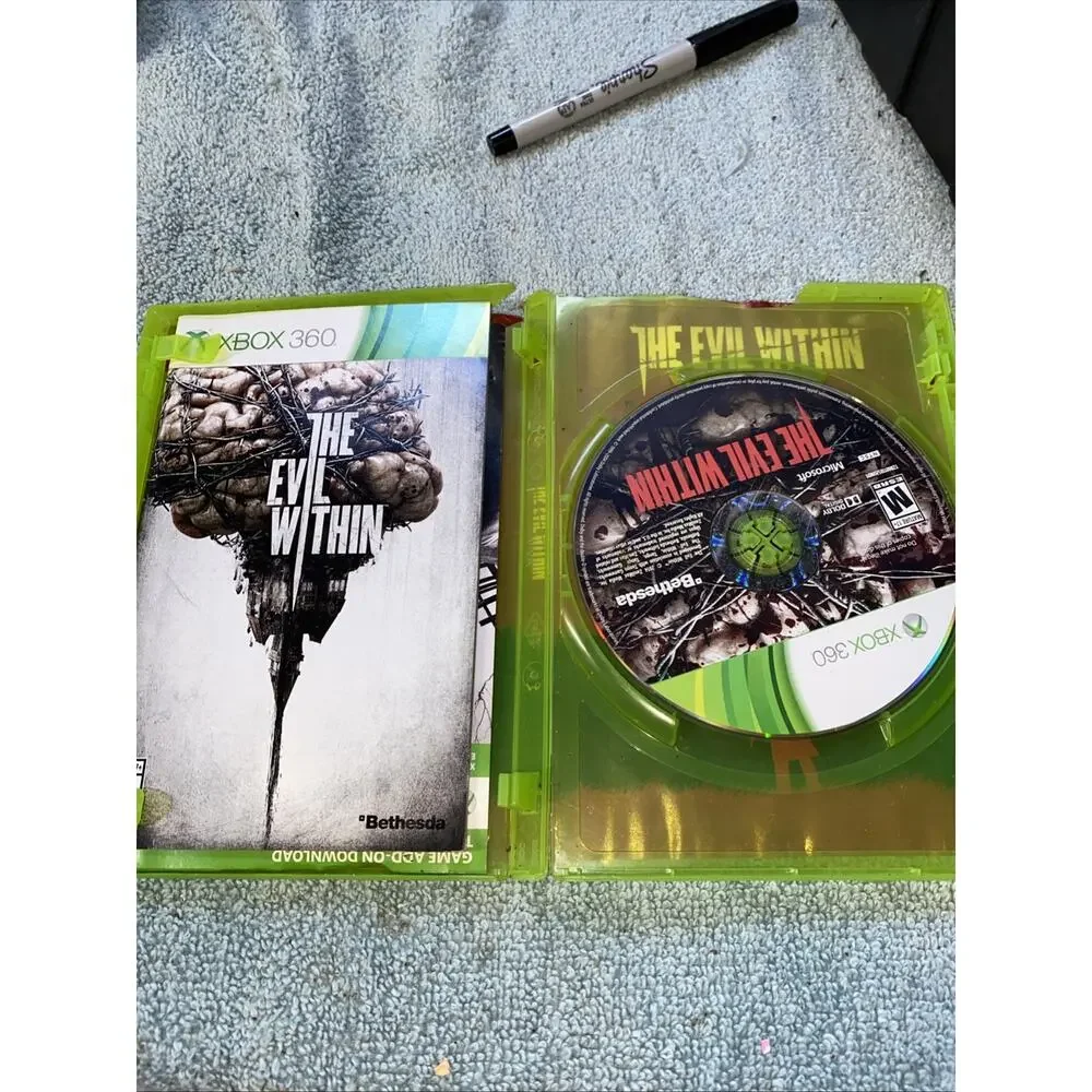 The Evil Within (Microsoft Xbox 360, 2014) Complete W/ Manual